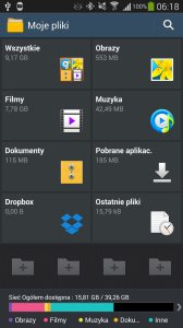 Podłączony pendrive na Note 3