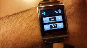 Poziom naładowania baterii w Samsungu Galaxy Gear